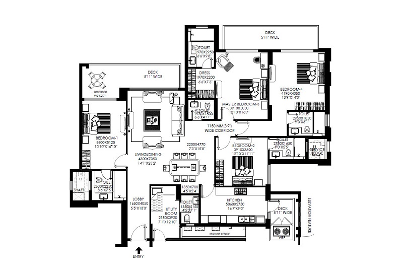 dlf the crest apartments floor plan gurgaon