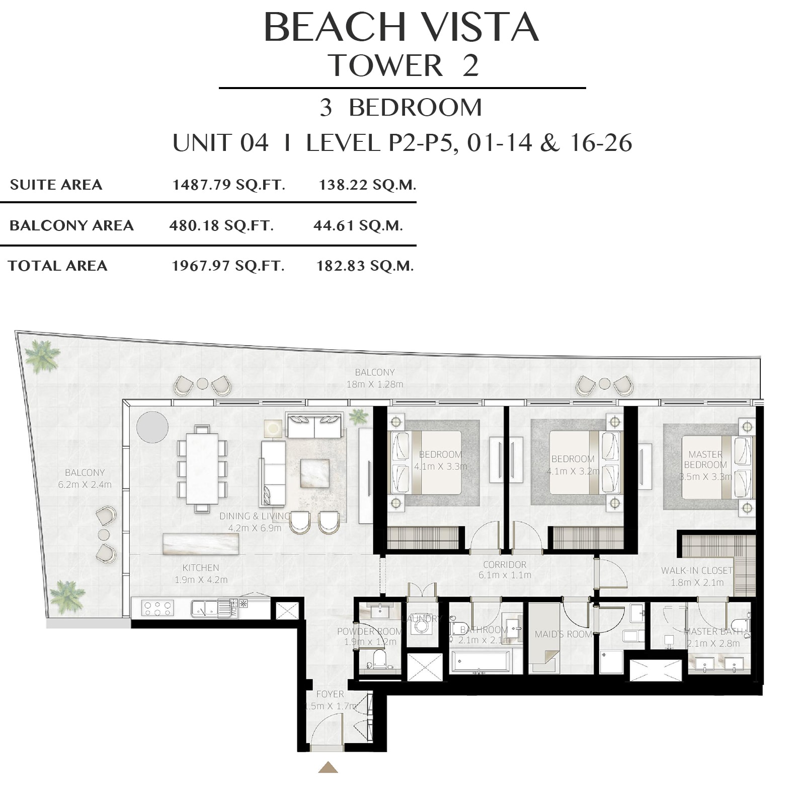 emaar beach vista apartments price dubai