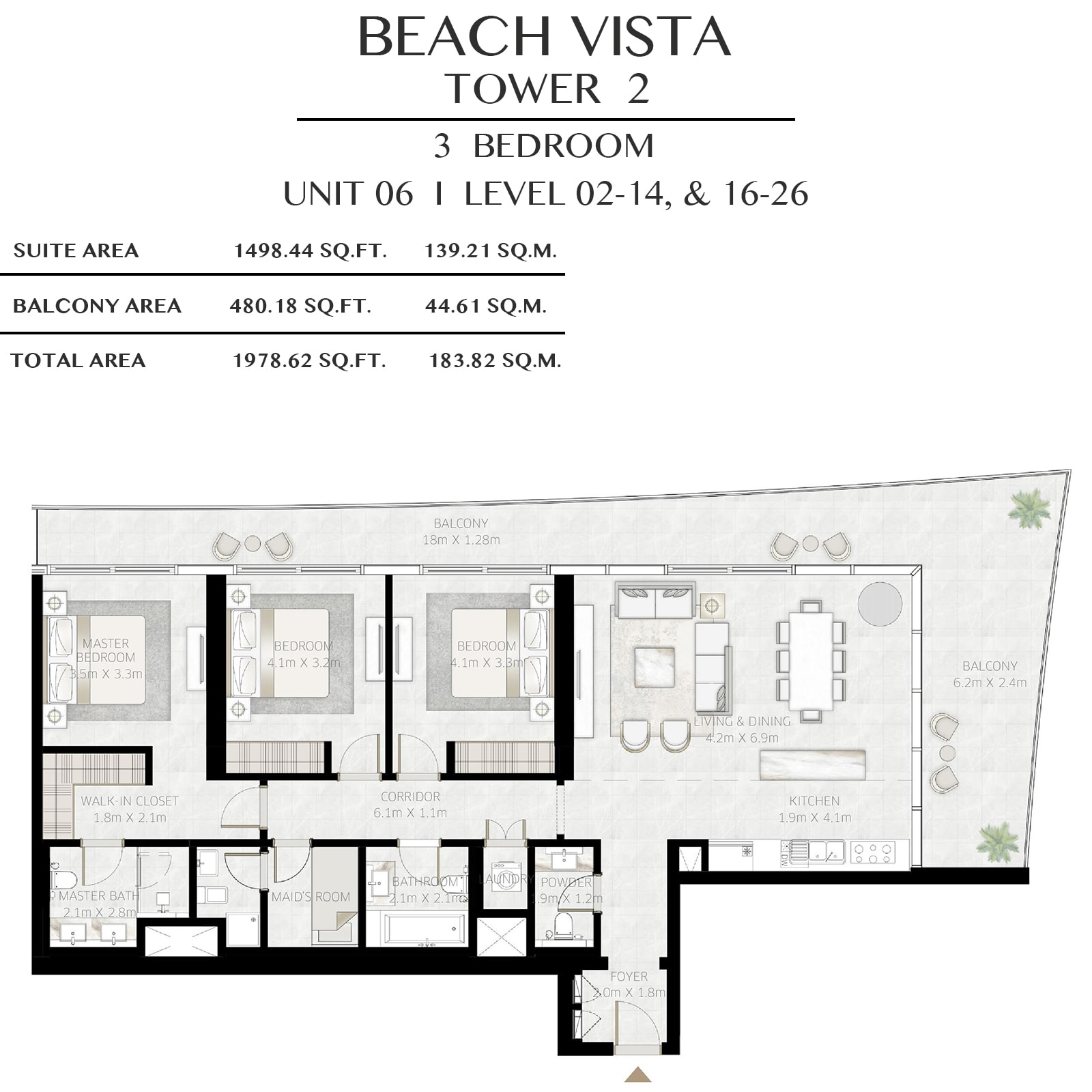 emaar beach vista apartments price dubai